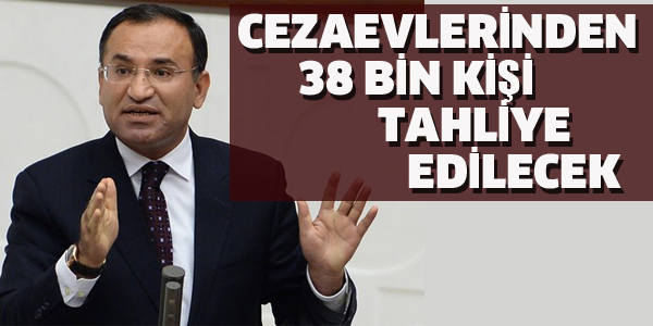 CEZAEVLERİNDEN 38 BİN KİŞİ TAHLİYE EDİLECEK