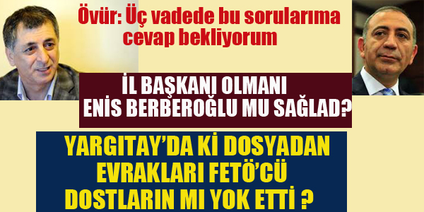 MAHMUT ÖVÜR ELEŞTİRİLERE YANIT VERDİ