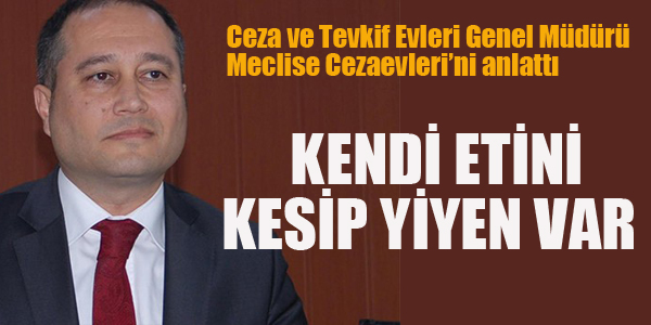 CENEL MÜDÜR MECLİSE CEZAEVLERİ'Nİ ANLATTI