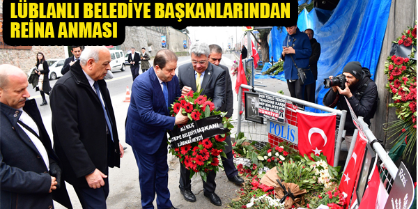 LÜBNANLI BELEDİYE BAŞKANLARI REİNA'DA HAŞATINI KAYBEDENLERİ ANDI