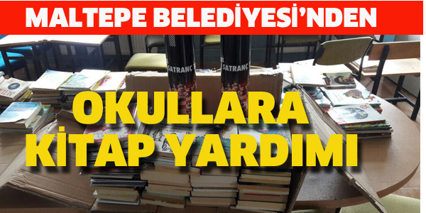 MALTEPE BELEDİYESİ'NDEN OKULLARA KİTAP YARDIMI