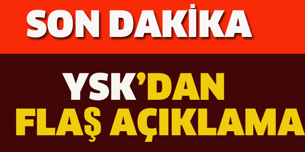 YSK'DAN SON DAKİKA REFERANDUM AÇIKLAMASI