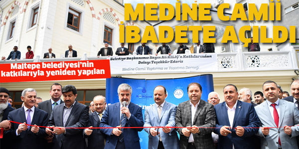 MEDİNE CAMİİ İBADETE AÇILDI