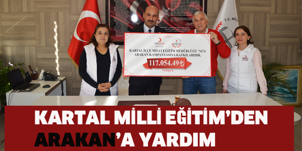 KARTAL MİLLİEĞİTİM'DEN ARAKAN'A YARDIM