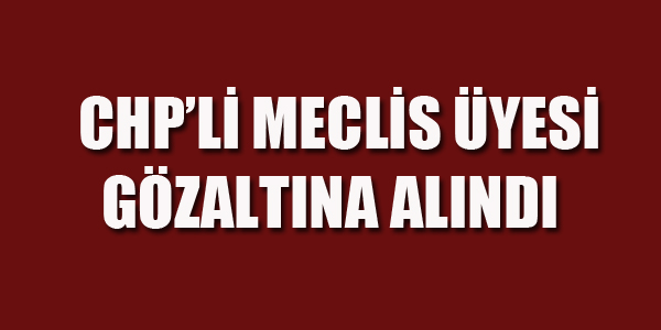 CHP'Lİ MECLİS ÜYESİ GÖZALTINA ALINDI