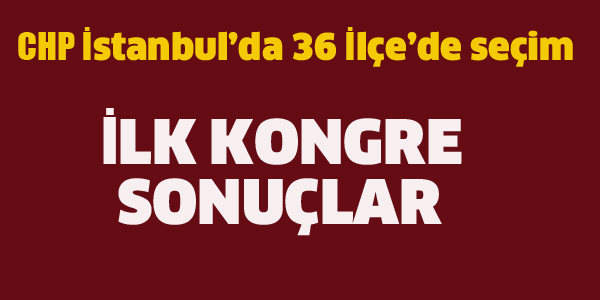 CHP DE İLÇELERİN KONGRE SONUÇLARI