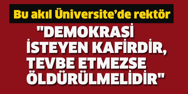 BU AKIL ÜNİVERSİTE'DE REKTÖR