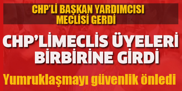 CHP'Lİ BAŞKAN YARDIMCISI MECLİSİ GERDİ