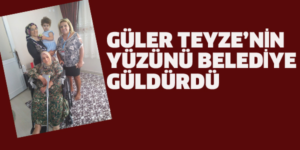 MALTEPE BELEDİYESİ, GÜLER TEYZENİN YÜZÜNÜ GÜLDÜRDÜ