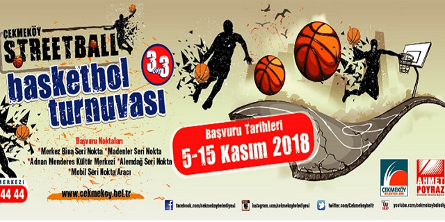 Çekmeköy'de Sokak Basketbolu Turnuvası