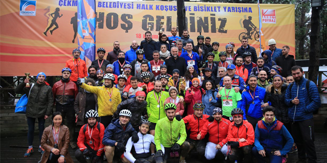 Çekmeköy'de Bisiklet Yarışı ve Halk Koşusu
