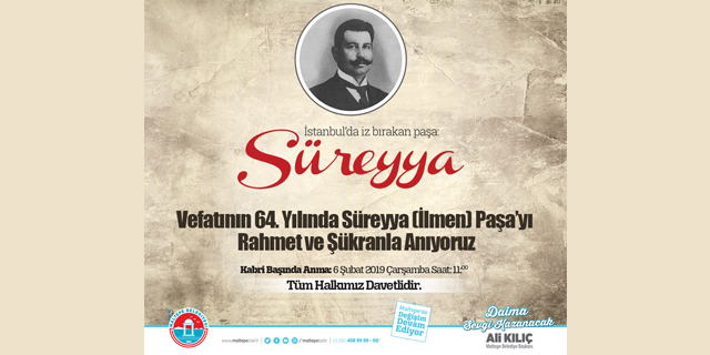 Süreyya Paşa Maltepe'de Anılacak