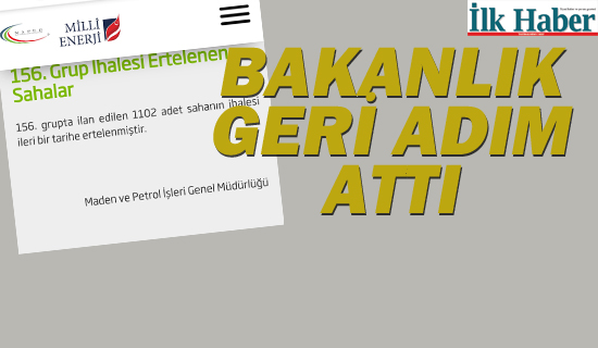 Bakanlık Geri Adım Attı