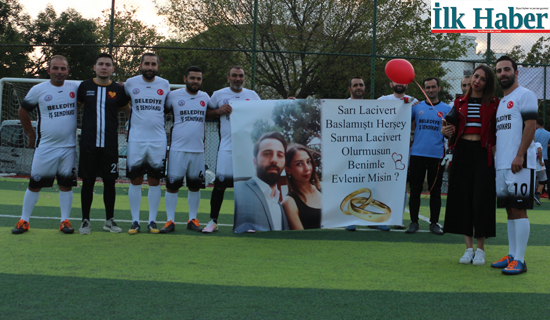Koşuyolu Hastanesi Futbol Turnuvası'nda Sürpriz Evlilik Teklifi