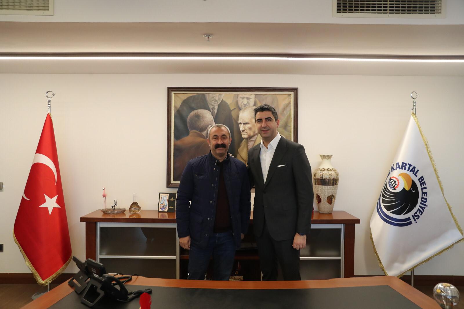 Tunceli Belediye Başkanı Maçoğlu, Kartal Belediye Başkanı Yüksel'i Ziyaret Etti