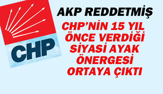 CHP'nin Siyasi Ayak Önergesi'ni AKP Reddetmiş