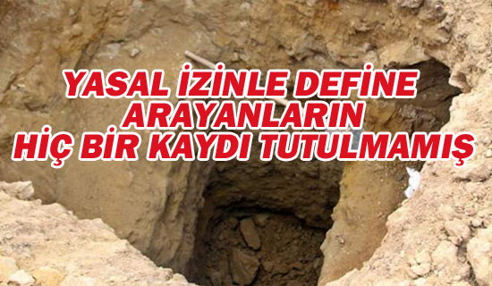 Yasal İzinle Define Arayanların Kaydı Tutulmamış