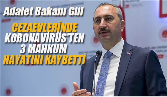 Bakan Gül"Cezaevleri'nde 3 Mahkum Koronavirüsten Hayatını Kaybetti"