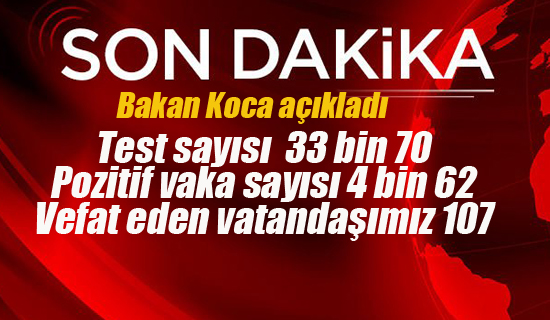 Sağlık Bakanı Koca Son Verileri Açıkladı