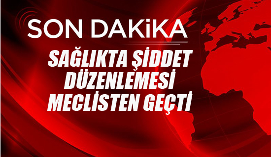 Sağlıkta Şiddet Düzenlemesi Meclisten Geçti