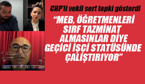 MEB, Öğretmenleri Geçici İşçi Statüsünde Çalıştırıyor