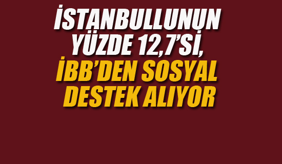 İstanbullu'nun Yüzde 12,7 si İBB'den Sosyal Destek Alıyor