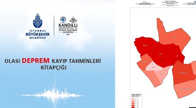 İBB'den Her İlçeye Olası Deprem Kayıp Tahmini Kitapçığı