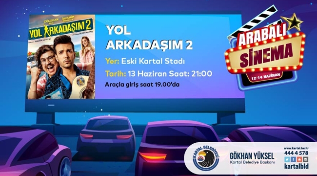 Kartal Belediyesi'nden Arabalı Sinema Nostaljisi