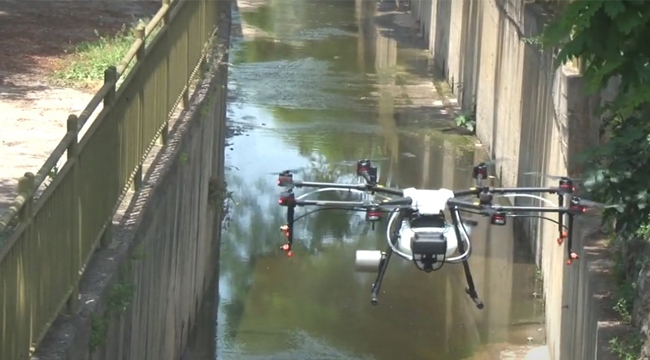 Tuzla Belediyesi'nden Drone İle İlaçlama 