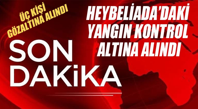 Heybeliada'daki Yangın kontrol Altına Alındı