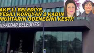 AKP'li Belediye, Yeşili Koruyan 2 Kadın Muhtarın Ödeneğini Kesti"