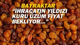 Bayraktar "İhracatın Yıldızı Kuru Üzüm Fiyat Bekliyor…"