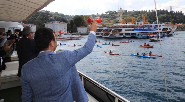 İmamoğlu "Dünya'da İki Kıtayı Birleştiren Başka Bir Yarış Yok"	