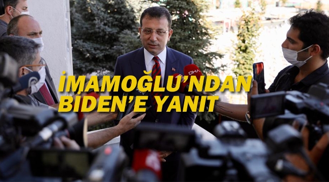 İmamoğlu'ndan Biden'e Yanıt