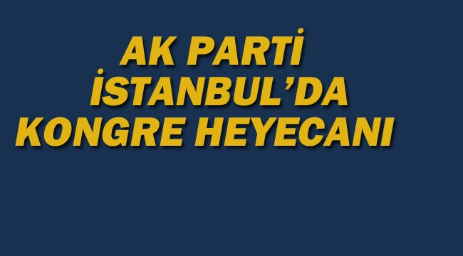 Ak Parti İstanbul'da Kongre Heyecanı 