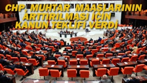 CHP Muhtar Maaşlarının Artırılması İçin Kanun Teklifi Verdi