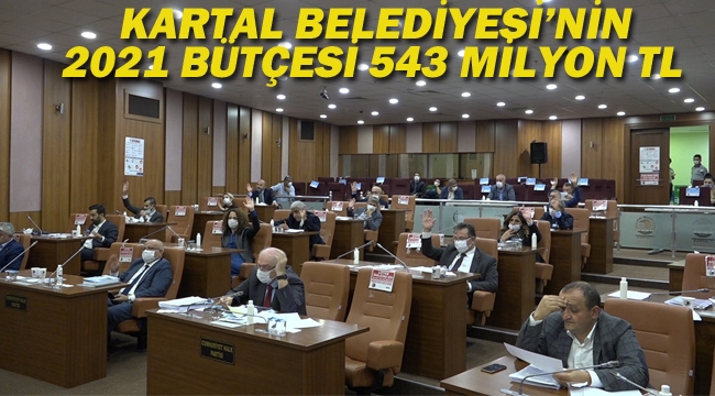 Kartal Belediyesi 2021 Bütçesi 543 Milyon TL