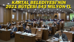 Kartal Belediyesi 2021 Bütçesi 543 Milyon TL