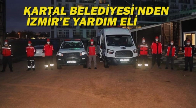 Kartal Belediyesi'nden İzmir'e Yardım Eli