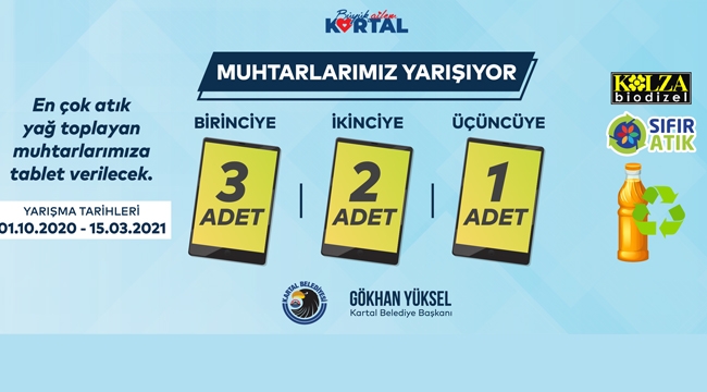 Kartal Belediyesi'nden " Muhtarlarımız Yarışıyor" Yarışması