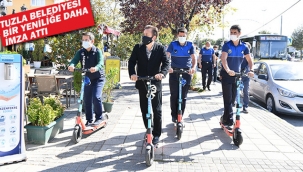 Tuzla Belediyesi'nden "Scooter" lı Zabıta Ekibi 