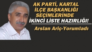 AK Parti Kartal İlçe Başkanlığı Seçimlerinde İkinci Liste Hazırlığı! 