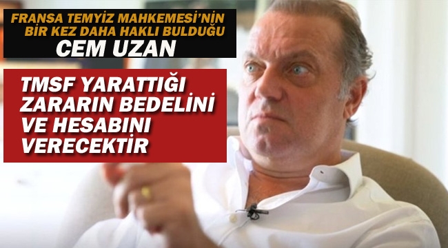  Cem Uzan "TMSF Yönetimi Yarattığı Zararların Bedelini ve Hesabını Verecektir"