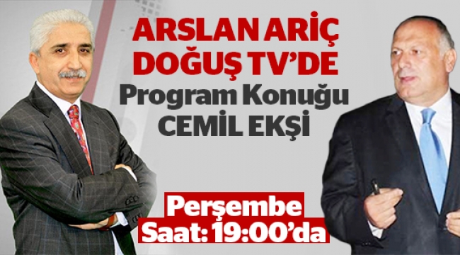 Gazeteci Arslan Ariç "Sansürsüz Bakış" Programıyla Doğuş TV'de.