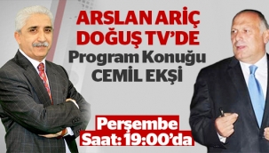 Gazeteci Arslan Ariç "Sansürsüz Bakış" Programıyla Doğuş TV'de.