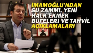 İmamoğlu'ndan Su Zammı, Yeni Halk Ekmek Büfeleri Ve Tahvil Açıklamaları