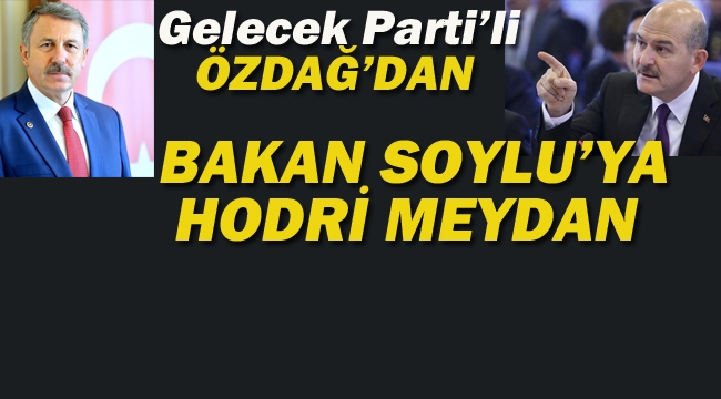 Özdağ'dan Bakan Soylu'ya "Hodri Meydan"