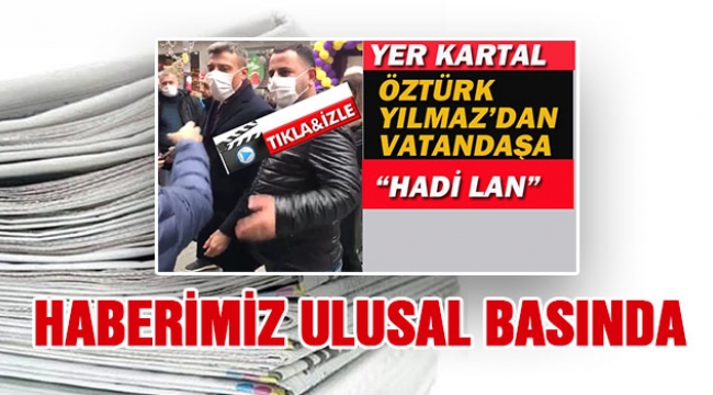 Haberimiz Ulusal Basında