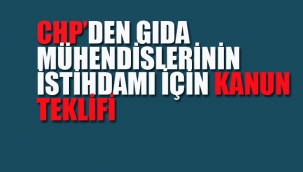 CHP'den Gıda Mühendislerinin İstihdamı İçin Kanun Teklifi