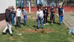 Anlamlı Mezuniyet Töreni "Kep Atmıyoruz Fidan Dikiyoruz"